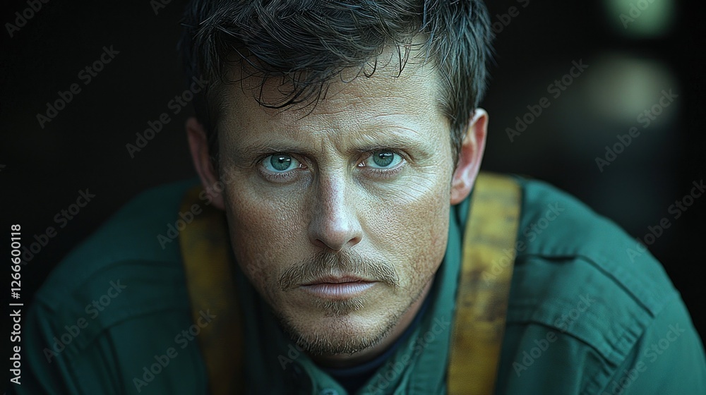 Intense Gaze: A Portrait of Determination Intense Gaze: A Portrait of Determination
