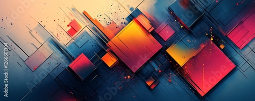 Modern Abstract Concept Design, Generative AI