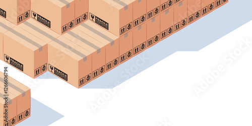 ISOMETRIC EXPEDITED DELIVERY ILLUSTRATION LT 001 