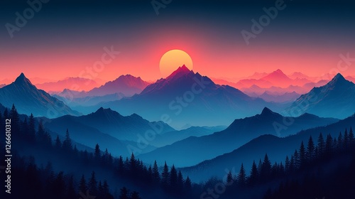 moutains and shadow background,illustration --ar 16:9 --stylize 450 --v 6.1 Job ID: 71a7c301-67d8-41a4-aae6-439accfbb335