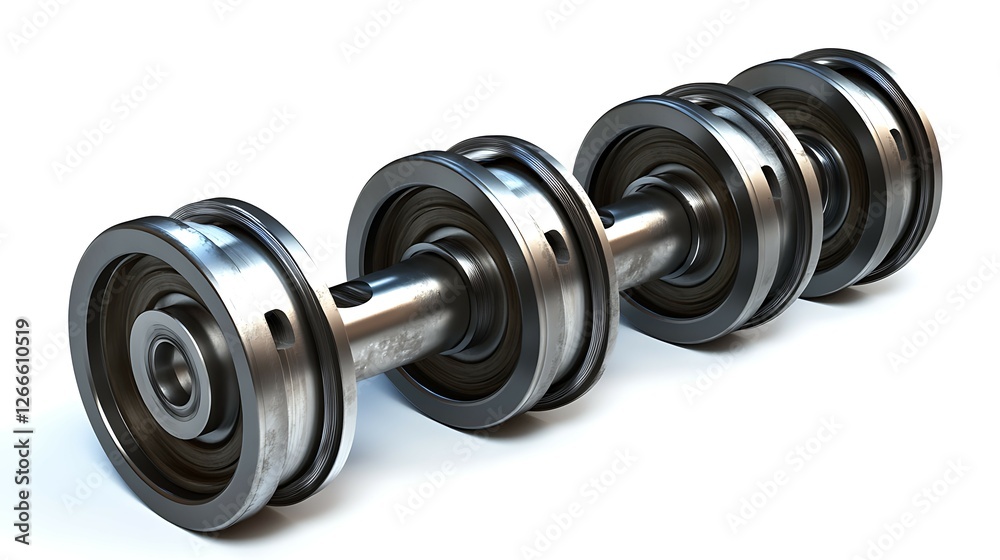 A set of four truck generators isolated on a white background. A set of four truck generators isolated on a white background.