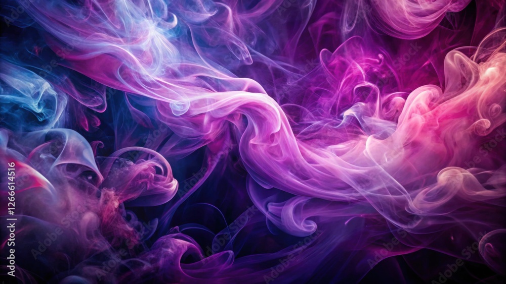 Abstract Swirling Nebula of Vibrant Hues, a Dreamlike Cosmic Dance of Purple and Blue Smoke Abstract Swirling Nebula of Vibrant Hues, a Dreamlike Cosmic Dance of Purple and Blue Smoke