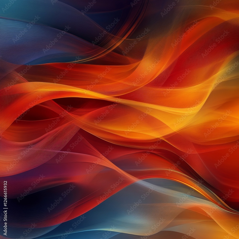 Obraz premium Vibrant Abstract Composition, Generative AI