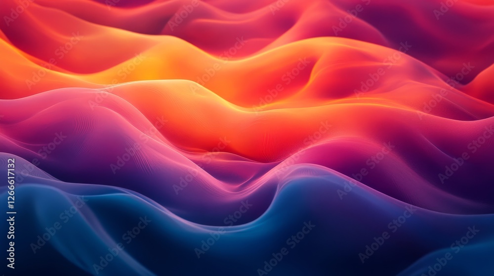 Fototapeta premium Vibrant Neon Digital Background, Generative AI