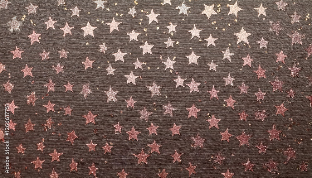 sparkling rose gold star pattern on dark textured background with scattered glitter, ideal for holiday designs, crafts sparkling rose gold star pattern on dark textured background with scattered glitter, ideal for holiday designs, crafts