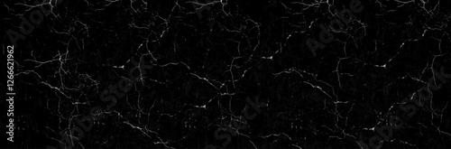 Black marble patterned texture background, abstract natural marble black and white for design.cracked wave patterns abstract for nature background