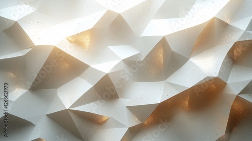Abstract Modern Background with Textured Geometric Shapes in White