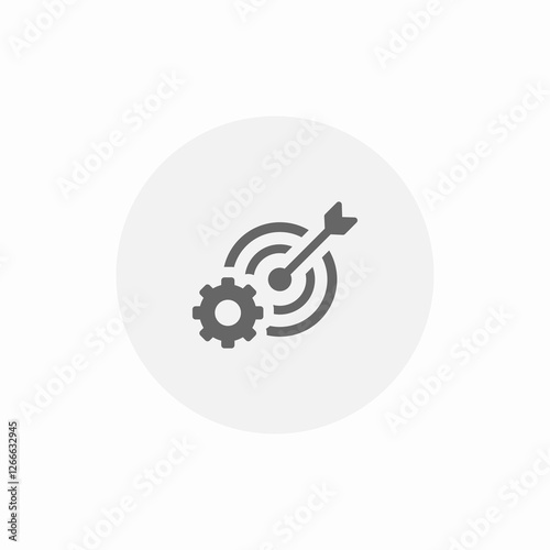 target flexible icon sign vector