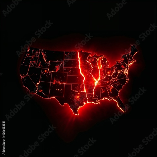 United States of Ameria Divided