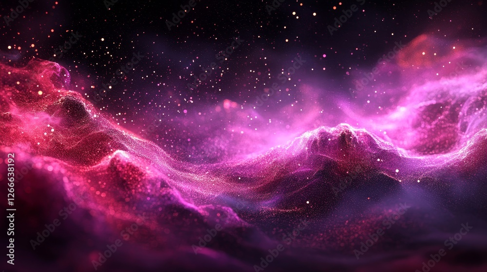 Obraz premium Abstract Dark Digital Background, Generative AI