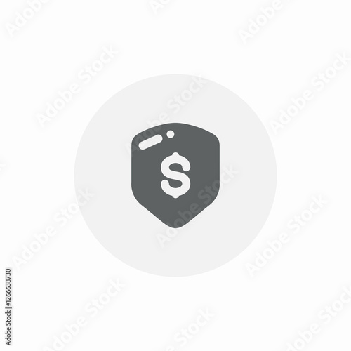 bank insurance icon sign vector