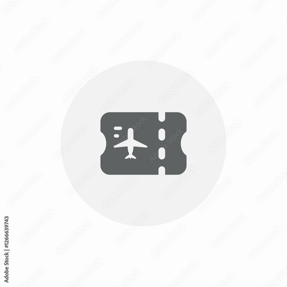 flight boarding pass icon sign vector flight boarding pass icon sign vector