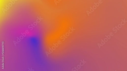Vibrant gradient liquid animation with smooth transitions of pink, blue, orange and yellow in a dynamic flowing motion