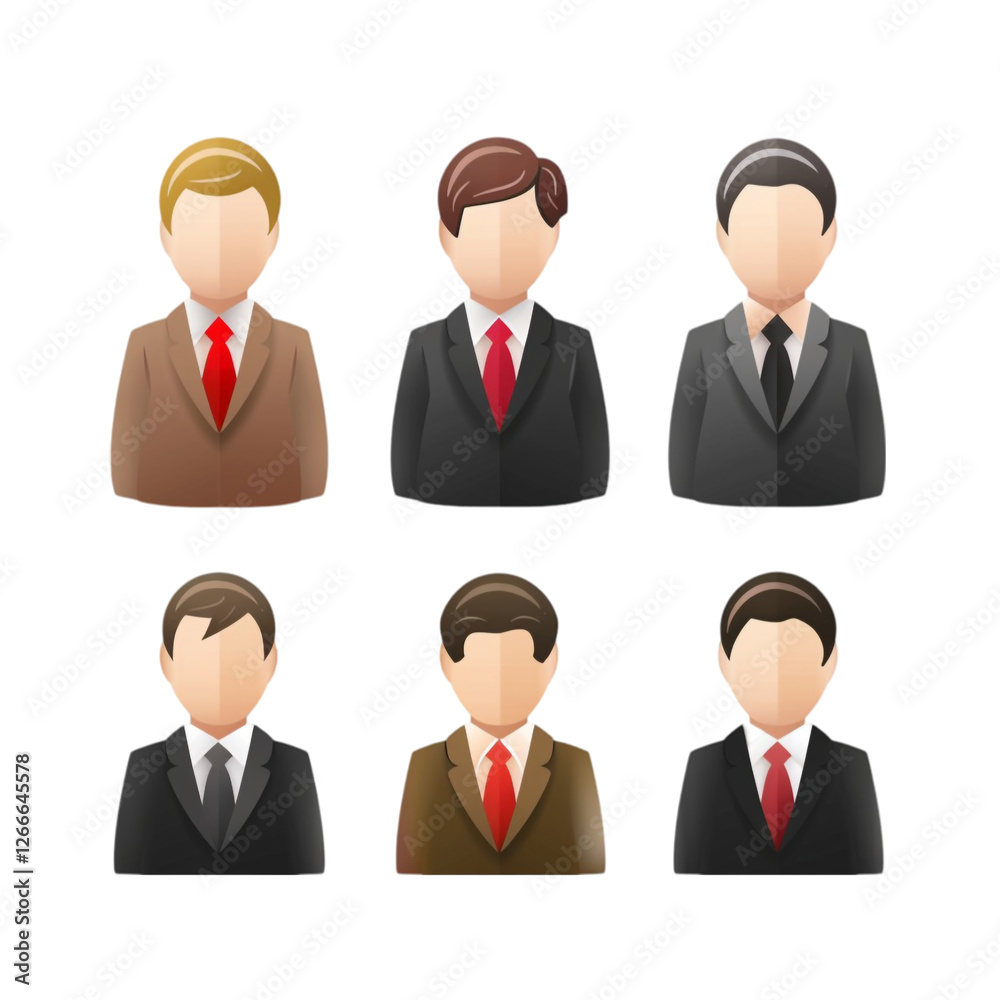 Icon of Men Isolated on Transparent Background Icon of Men Isolated on Transparent Background