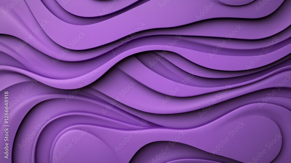 Fototapeta premium Abstract Purple Layered Wave Background Texture
