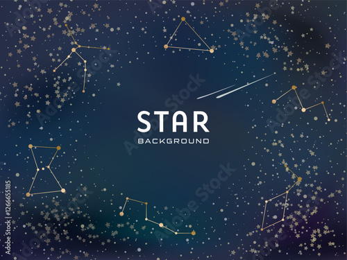 星座と星空の背景素材