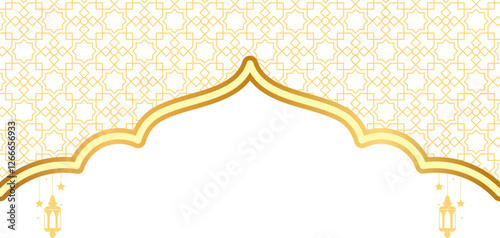 Islamic Header with Lantern