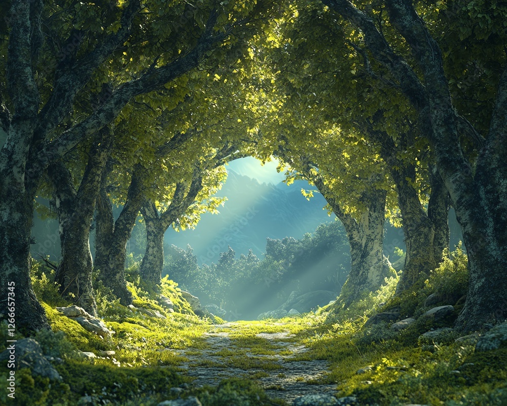 A mystical forest with ancient mosscovered trees, dappled light filtering through the fog, giving a magical, serene, and tranquil vibe, ultradetailed A mystical forest with ancient mosscovered trees, dappled light filtering through the fog, giving a magical, serene, and tranquil vibe, ultradetailed