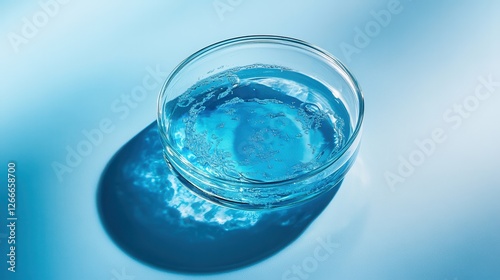 Wallpaper Mural Elegant Blue Gel in Glass Dish on Soft Background Torontodigital.ca