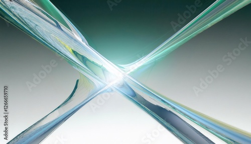 futuristic hyperspace light burst with dynamic motion blur, abstract speed effect in blue and green tones, sci-fi energy stream

