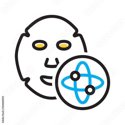 Vector multi color icon for Enzyme mask