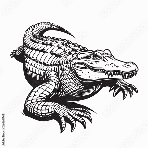 Alligator Logo Vector Images. Alligator Crocodile Stock Illustrations 