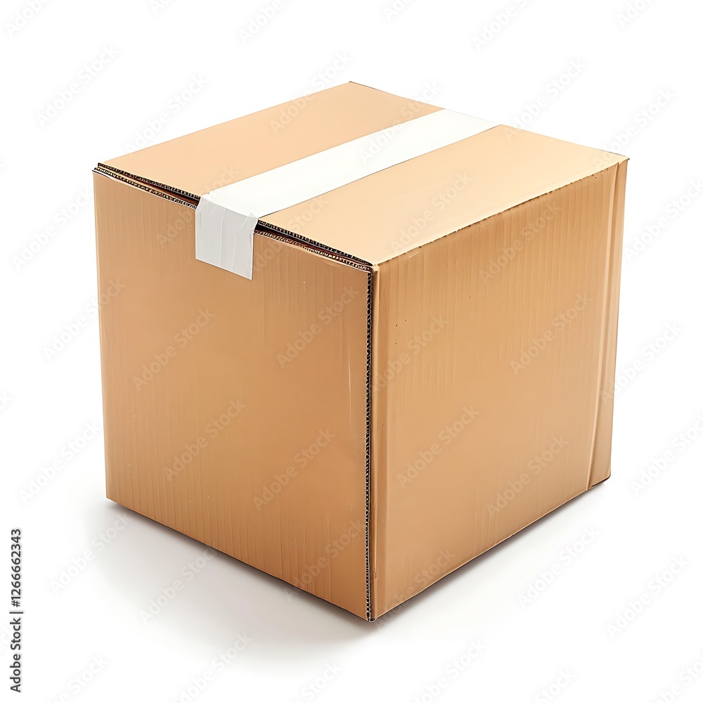 Cardboard box isolated on white background Cardboard box isolated on white background