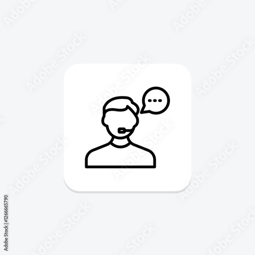 Communication line icon, vector, pixel perfect, illustrator file