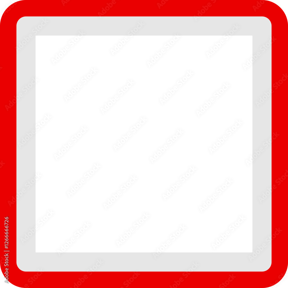 Red and White Shape Frame Red and White Shape Frame