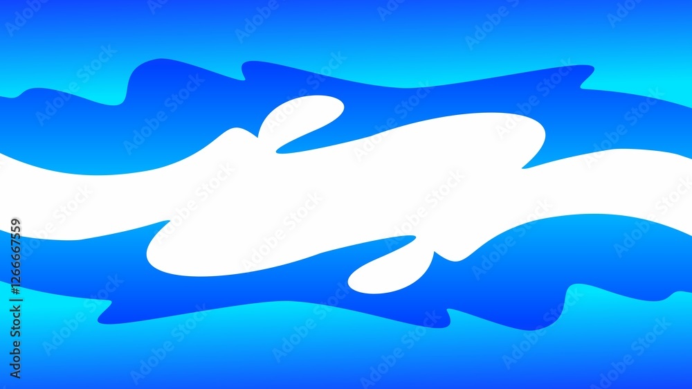 Abstract fluid background with dynamic blue gradient, organic shapes, and white center space for text Abstract fluid background with dynamic blue gradient, organic shapes, and white center space for text