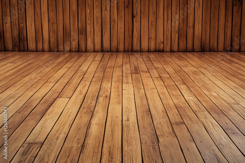 Basketball court floor with line on wood texture