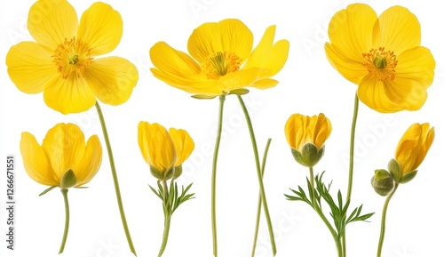 Wallpaper Mural Bright Yellow Wildflowers Torontodigital.ca