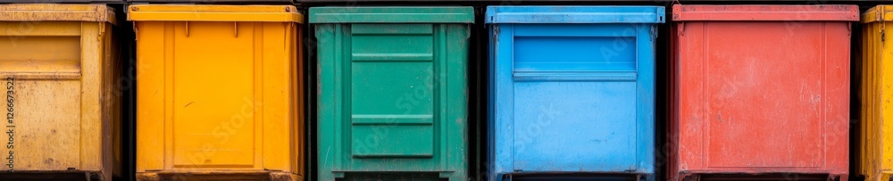 Urban Sustainability in Vibrant Technicolor Automated Waste Collection on Suburban Streets - Smart Municipal Services and Eco-Conscious Waste Management Systems Urban Sustainability in Vibrant Technicolor Automated Waste Collection on Suburban Streets - Smart Municipal Services and Eco-Conscious Waste Management Systems