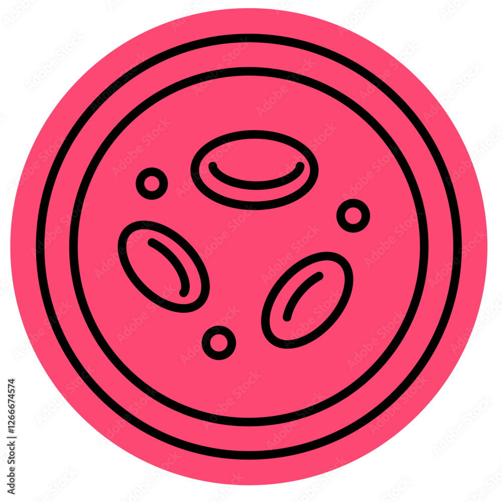 Fototapeta premium erythrocytes hypertonic icon