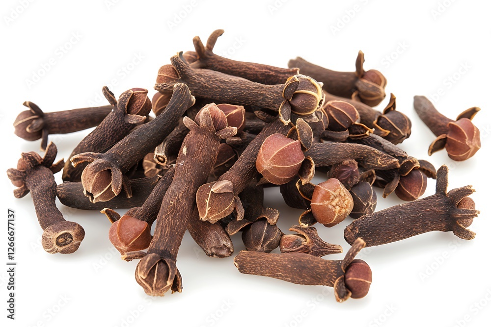Fototapeta premium Cloves isolated on white background