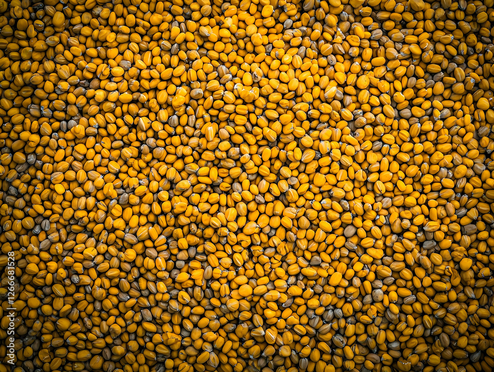 Close-up view of yellow and tan seeds. Background of seeds. Possible use Educational or stock image Close-up view of yellow and tan seeds. Background of seeds. Possible use Educational or stock image