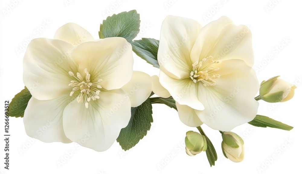 Obraz premium Elegant White Flower Bloom