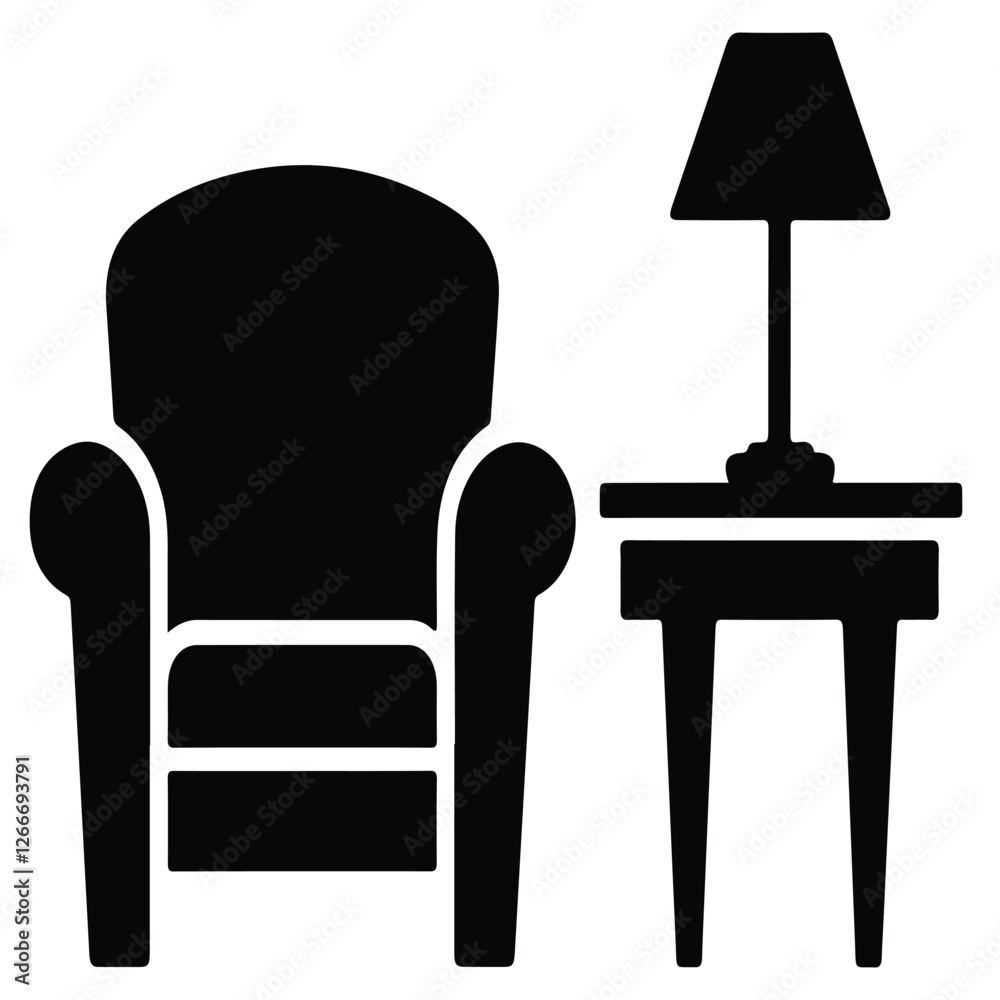 Fototapeta premium chair and table