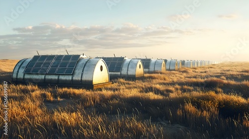 agrovoltaic solar panels photo
