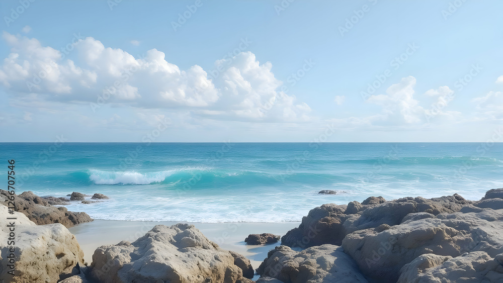 Ocean Breeze – A mix of pale turquoise and sky blue, evoking the fresh sea air Ocean Breeze – A mix of pale turquoise and sky blue, evoking the fresh sea air