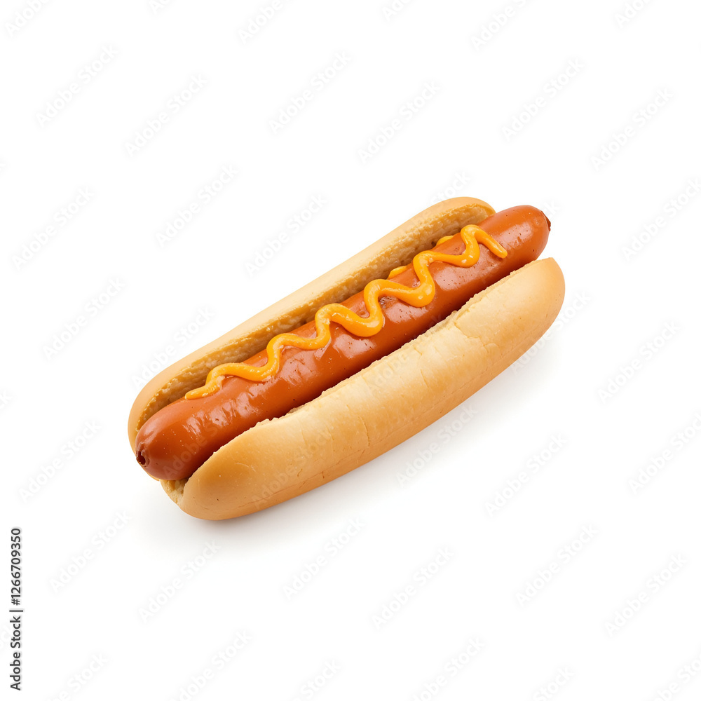 hot dog on white background hot dog on white background