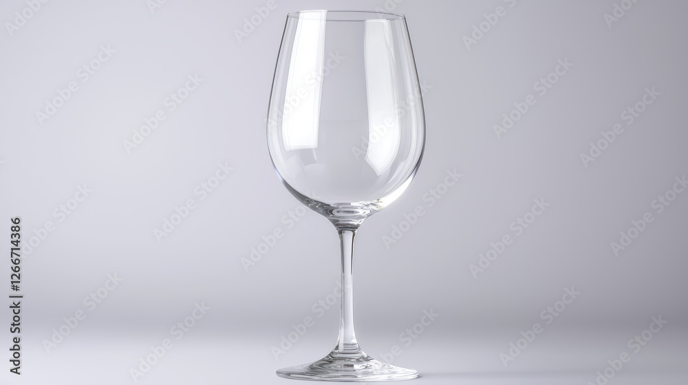 clear wine glass stands elegantly on smooth surface, showcasing its refined design and transparency clear wine glass stands elegantly on smooth surface, showcasing its refined design and transparency