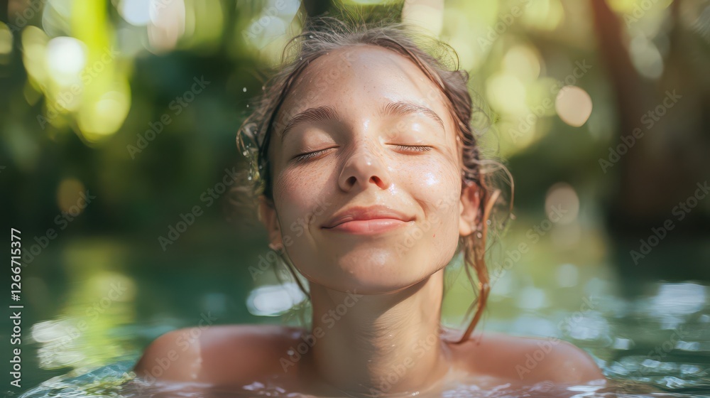 Obraz premium Blissful Serenity in Nature's Embrace