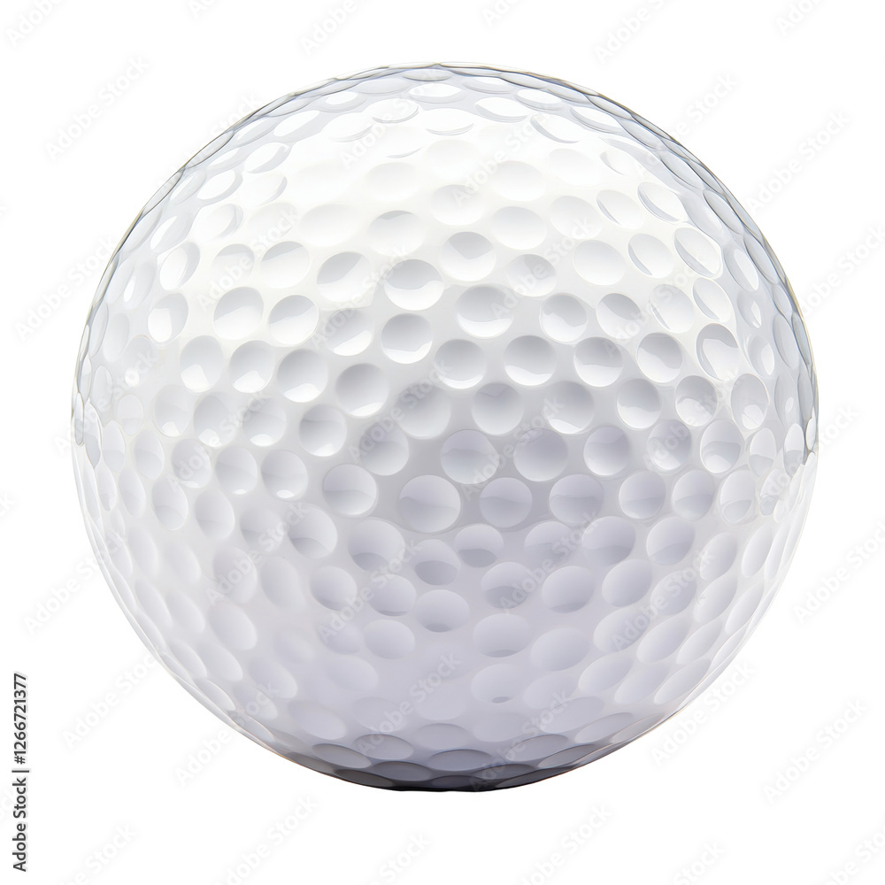 Isolated Round Golf Ball for Golfing Sports Isolated Round Golf Ball for Golfing Sports