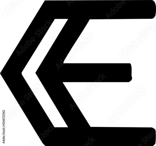 Letter E Outline Logo