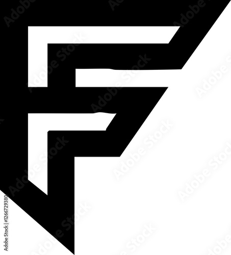 Letter F Outline Logo