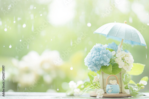 梅雨のミニチュア rainy season