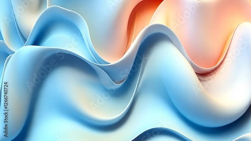 Wallpaper Mural Flowing waves of vibrant colors create a serene visual experience in a captivating abstract design. Generative AI Torontodigital.ca