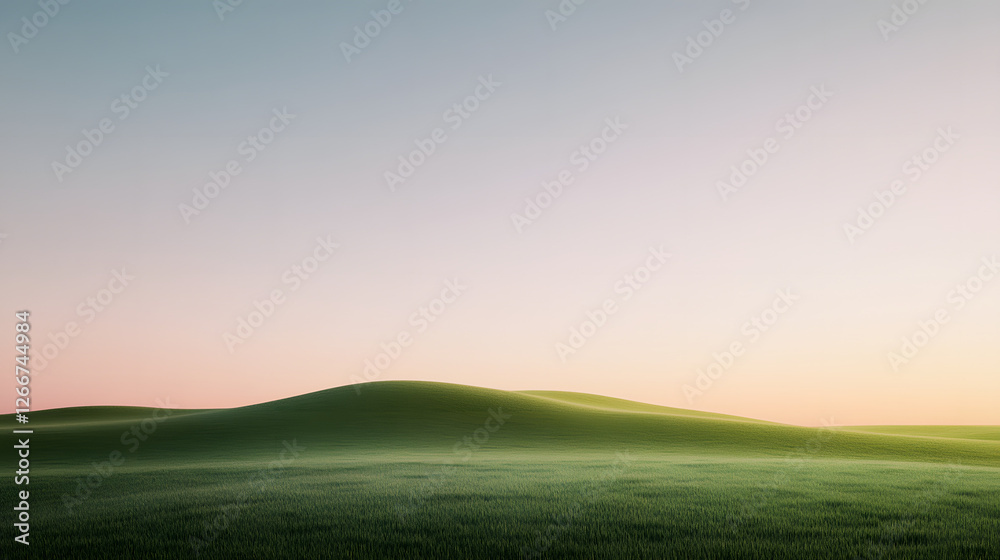A Tranquil Landscape Bathed in Soft Warm Light
A Tranquil Landscape Bathed in Soft Warm Light