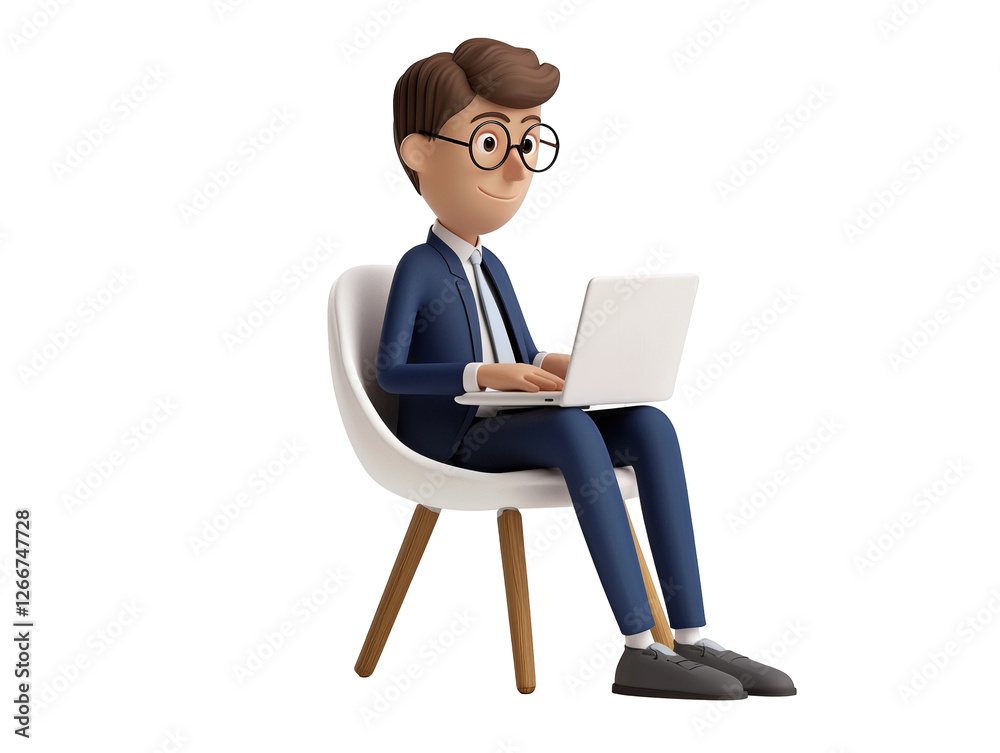 man with laptop